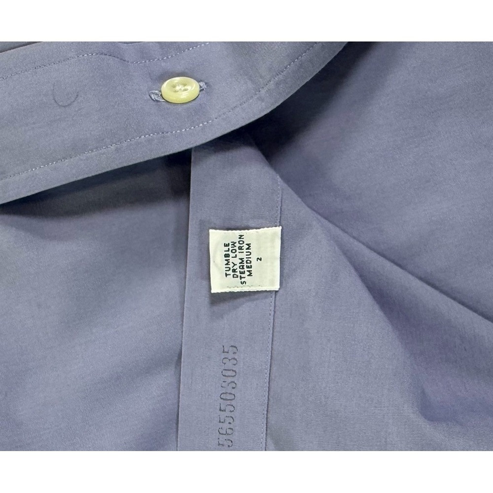 VTG 90's Polo Ralph Lauren Andrew 15 Blue/Lavender Shirt 100% Cotton Preppy - Picture 8 of 8